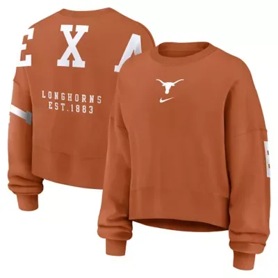 NCAA Texas Longhorns Oversized Phoenix Pullover Sweatshirt by Nike