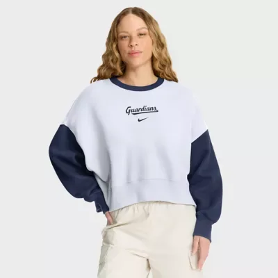 MLB Cleveland Guardians Oversized High Hip Fleece Sweatshirt by Nike