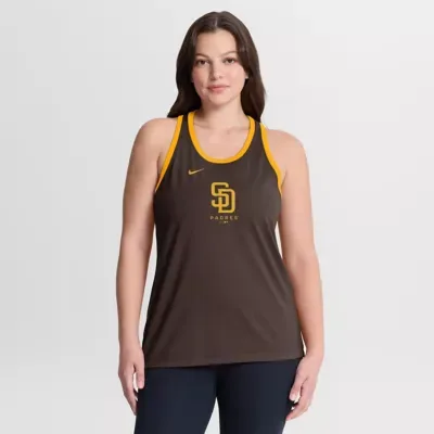 MLB San Diego Padres Tri-Blend Dri-FIT Racerback Tank Top by Nike