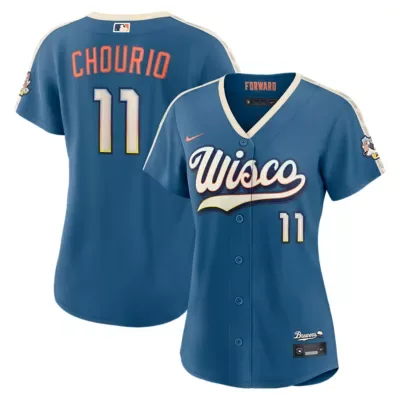 MLB Jackson Chourio Mineral Milwaukee Brewers 2026 City Connect Stadium Jersey by Nike