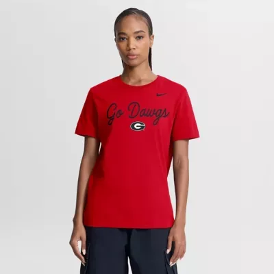 NCAA Georgia Bulldogs Script Mantra Logo T-Shirt by Nike