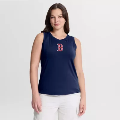 Boston Red Sox MLB Fanatics Boston Sox Draped Mesh Back Performance Tank Top by Fanatics