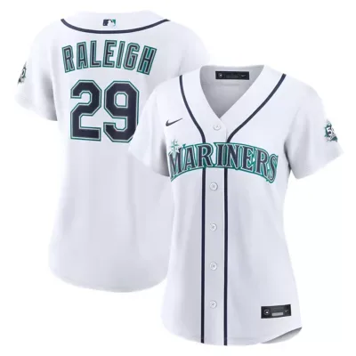 MLB Cal Raleigh Seattle Mariners Home 50th Season Stadium Jersey by Nike