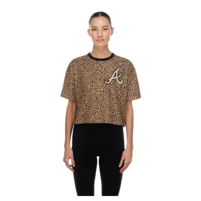 MLB Atlanta Braves Boxy Cropped T-Shirt by New Era