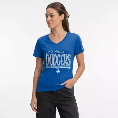 MLB Los Angeles Dodgers Core V-Neck T-Shirt by Champion