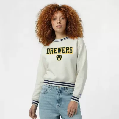 MLB Milwaukee Brewers Reverse Weave Sweatshirt by Champion