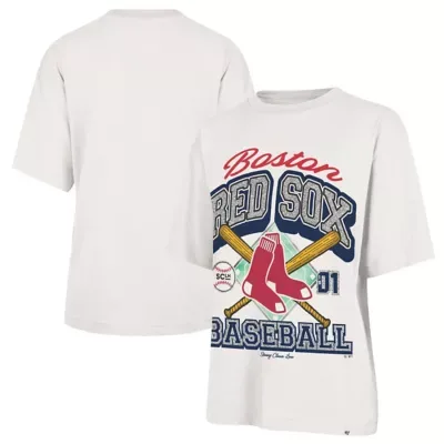 Stoney Clover Lane x 47 Boston Red Sox MLB x Lane Sand Boston Sox Crossover Base Foundation T-Shirt by X