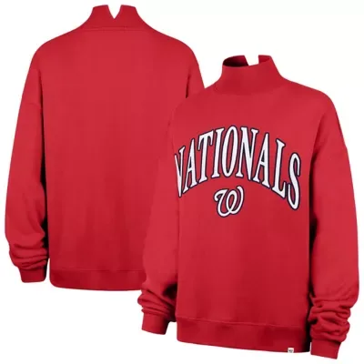 MLB Washington Nationals Oversized Vantage Mock Neck Sweatshirt by 47
