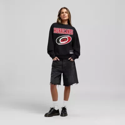 NHL Carolina Hurricanes Core Oversized Sweatshirt by Mitchell & Ness