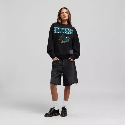 NHL San Jose Sharks Core Oversized Sweatshirt by Mitchell & Ness