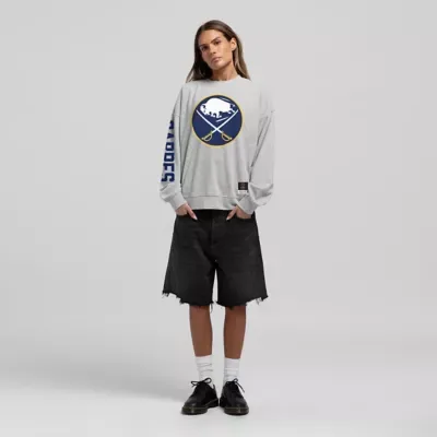 NHL Buffalo Sabres Core 3-Hit Oversized Sweatshirt by Mitchell & Ness
