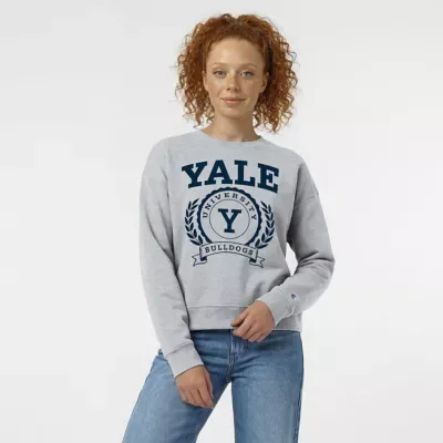 NCAA Yale Bulldogs Academic Crest Powerblend Crewneck Sweatshirt by Champion