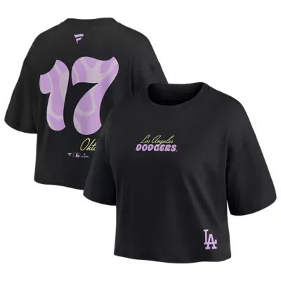 MLB Shohei Ohtani Los Angeles Dodgers Name & Number Cropped Top by Fanatics