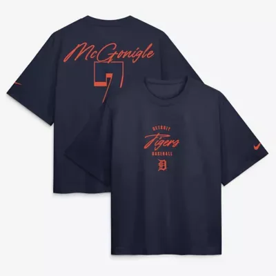 MLB Kevin McGonigle Detroit Tigers Premium Essentials Boxy Name & Number T-Shirt by Nike