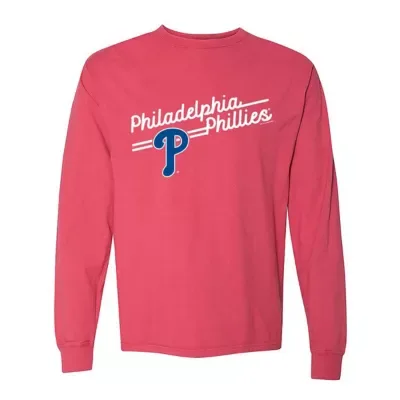 MLB Philadelphia Phillies Pigment Dye Long Sleeve T-Shirt by Soft As a Grape