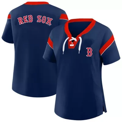 MLB Boston Red Sox Lace-Up T-Shirt by Profile