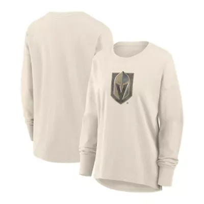 NHL Vegas Golden Knights Distressed Logo Long Sleeve T-Shirt by Fanatics