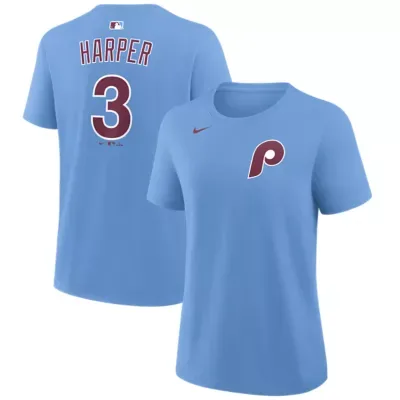 MLB Bryce Harper Light Philadelphia Phillies Name & Number T-Shirt by Nike