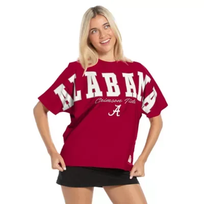 NCAA Alabama Crimson Tide Flannigan Oversized T-Shirt by Pressbox