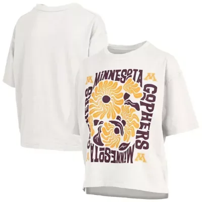 NCAA Minnesota Golden Gophers Elena Oversized Slub T-Shirt by Pressbox