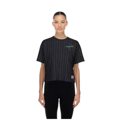 MLB Tampa Bay Rays City Connect Throwback Meshback Pinstripe Boxy T-Shirt by New Era