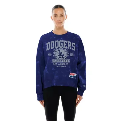 MLB Los Angeles Dodgers Throwback Oversized Boxy Sweatshirt by New Era