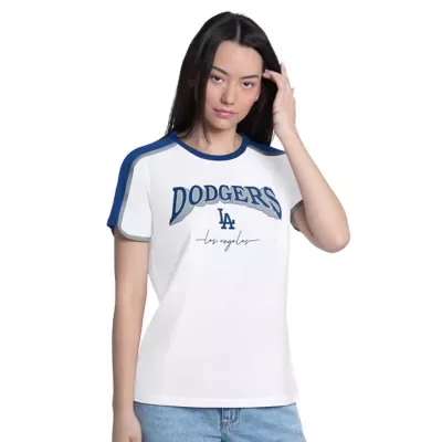 G-III 4Her by Carl Banks MLB Los Angeles Dodgers First Lane Fashion T-Shirt by G-III