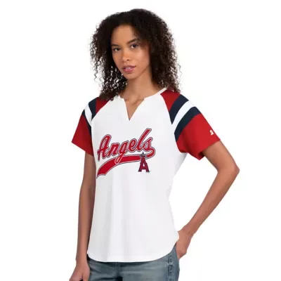 MLB Los Angeles Angels Game on Notch Neck Raglan T-Shirt by Starter