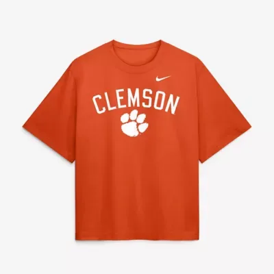 NCAA Clemson Tigers Arch Logo Boxy T-Shirt by Nike