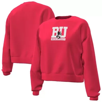 NCAA Boston University Oversized Essential Fleece Sweatshirt by Under Armour