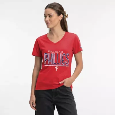 MLB Philadelphia Phillies Core V-Neck T-Shirt by Champion