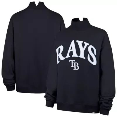 MLB Tampa Bay Rays Oversized Vantage Mock Neck Sweatshirt by 47