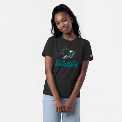 NHL San Jose Sharks Wordmark Lockup T-Shirt by Champion