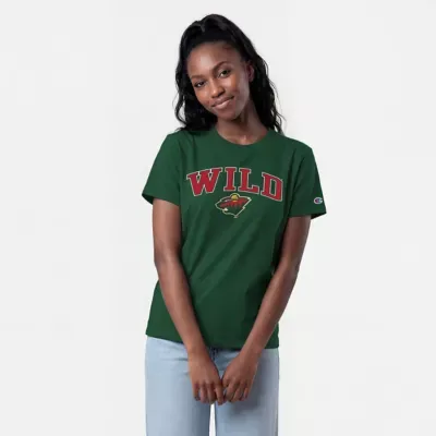 NHL Minnesota Wild Arch Mascot Logo T-Shirt by Champion