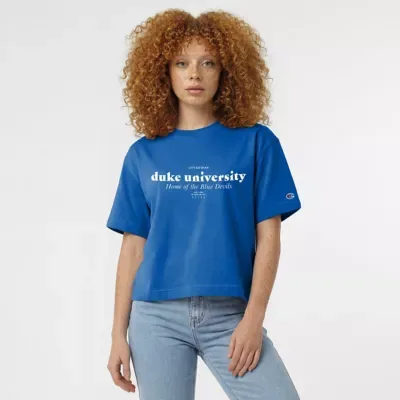 Duke Blue Devils NCAA Duke Devils Home Wordmark T-Shirt by Champion