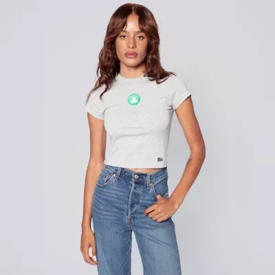 NBA Boston Celtics Small Logo Cropped Baby T-Shirt