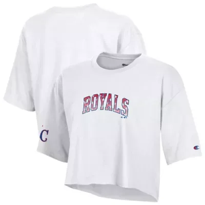 MLB Kansas City Royals Boyfriend Cropped Americana T-Shirt by Champion