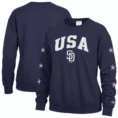 MLB San Diego Padres Americana Fleece Crewneck Sweatshirt by Champion