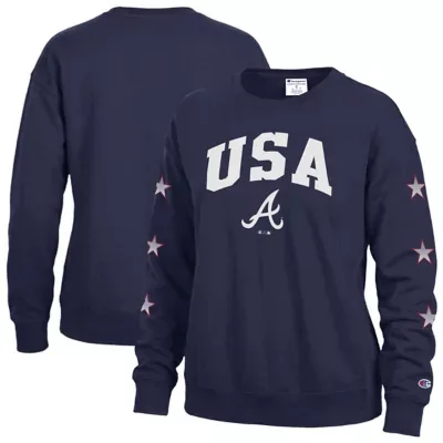 MLB Atlanta Braves Americana Fleece Crewneck Sweatshirt by Champion