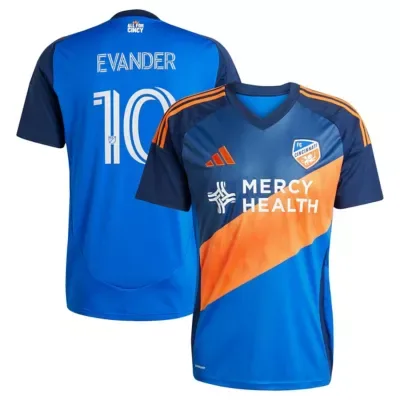 MLS Evander Da Silva Ferreira FC Cincinnati 2025 and Legacy Kit Replica Jersey by adidas