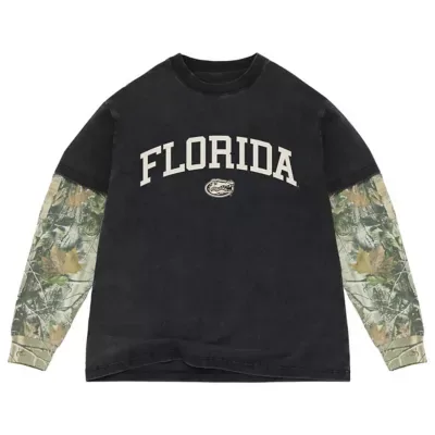 NCAA Florida Gators Back Bay Twofer Heavyweight Long Sleeve T-Shirt by Uscape Apparel