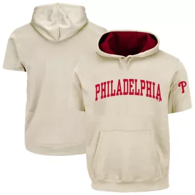 MLB Philadelphia Phillies Contrast Short Sleeve Hoodie by Fanatics