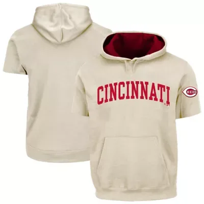 MLB Cincinnati Reds Contrast Short Sleeve Hoodie by Fanatics