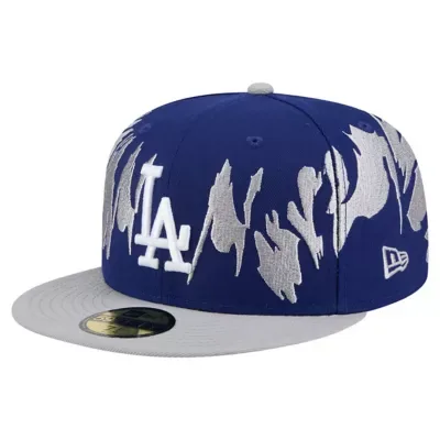 MLB Los Angeles Dodgers Retro Pattern 59FIFTY Fitted Hat by New Era