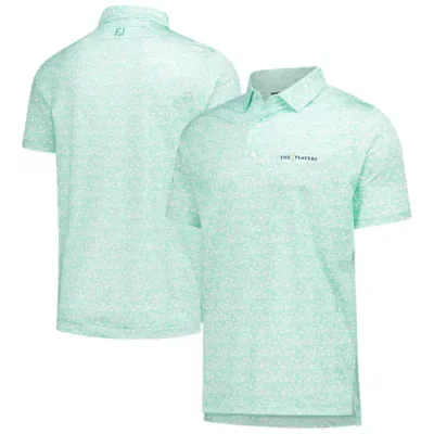 Golf the Players Hidden Palm Print Lisle Polo by FootJoy