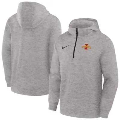 NCAA Iowa State Cyclones Coaches Dri-FIT Half-Zip Hoodie by Nike