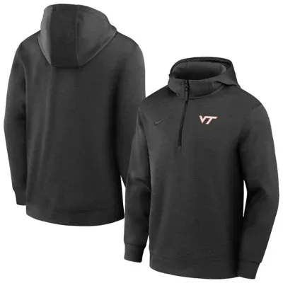 NCAA Virginia Tech Hokies Coaches Dri-FIT Half-Zip Hoodie by Nike