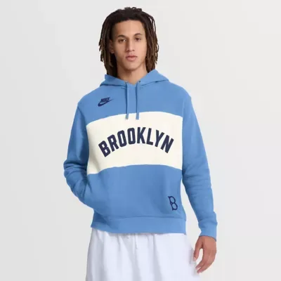 Cooperstown Teams Light Brooklyn Dodgers Cooperstown Collection Legacy Color-Block Hoodie by Nike