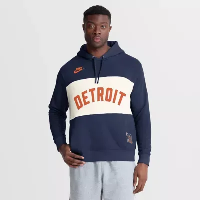 MLB Detroit Tigers 1961-1963 Cooperstown Collection Legacy Color-Block Hoodie by Nike