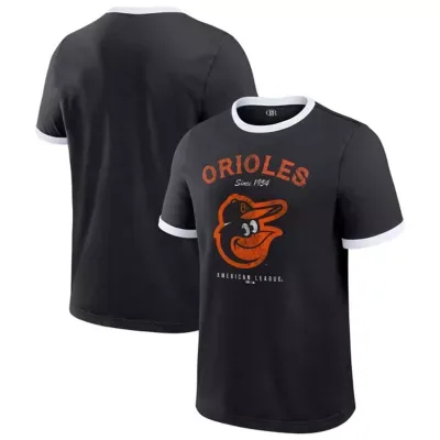 Darius Rucker Collection by Fanatics MLB Baltimore Orioles Washed Ringer T-Shirt by Fanatics